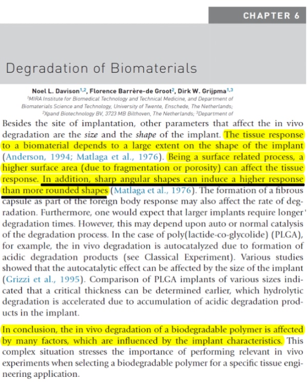 Degradation of Biomaterials